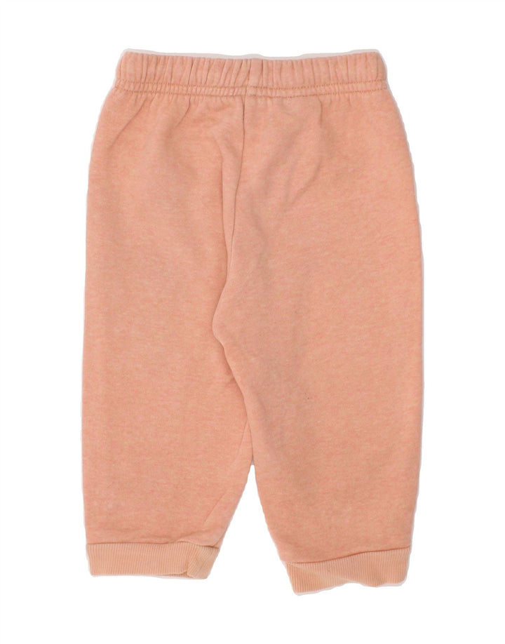 ADIDAS Baby Girls Joggers Tracksuit Trousers 6-9 Months Orange Flecked Vintage Adidas and Second-Hand Adidas from Messina Hembry 
