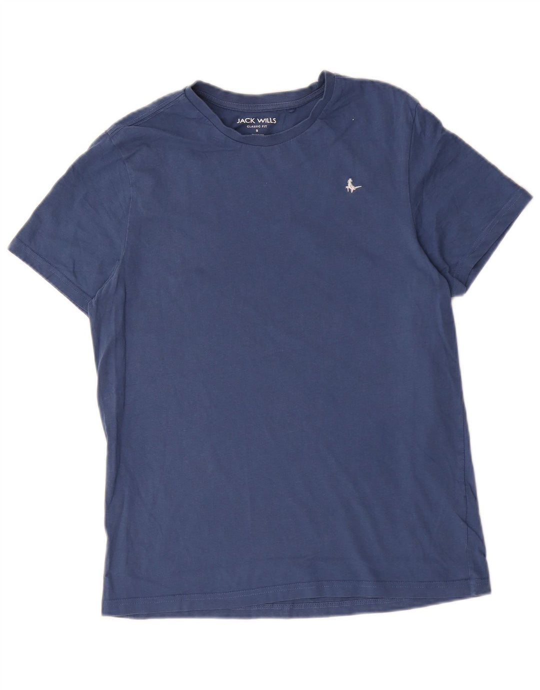 Jack Wills Mens Classic Fit Camiseta Top Pequeno Algodão Azul