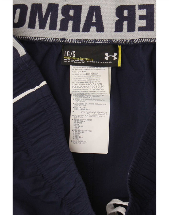 Under Armour Mens Sport Shorts Grande Poliéster Azul Marinho