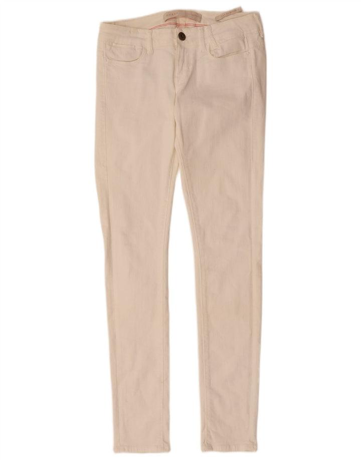 Calça jeans skinny feminina GUESS W29 L32 algodão branco
