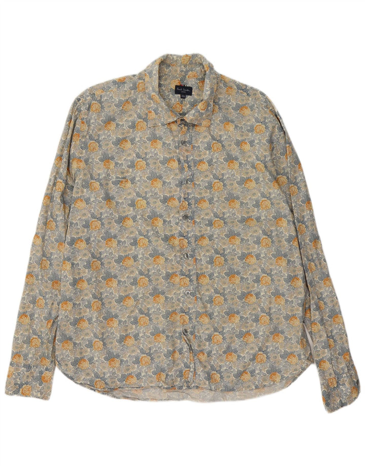 Camisa masculina Paul Smith 2XL algodão floral multicolorido