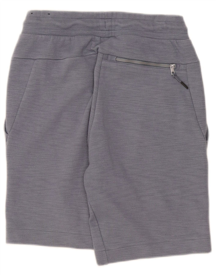 Shorts esportivos masculinos Nike pequenos algodão manchado azul marinho