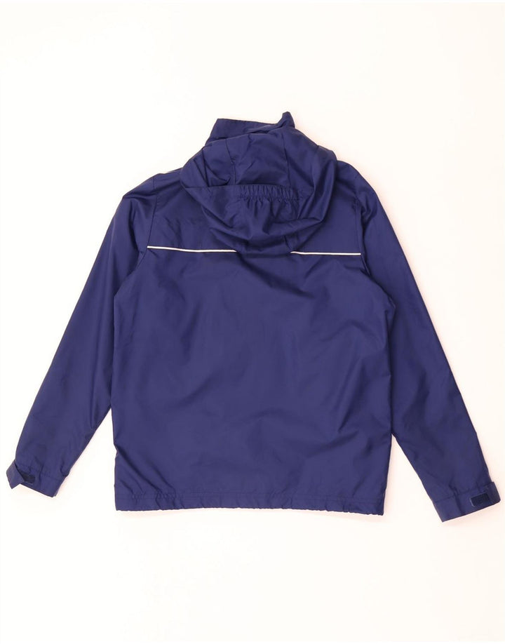 Jaqueta de chuva com capuz Adidas meninos 11-12 anos azul marinho nylon