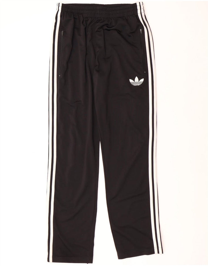 Calças de treino masculinas ADIDAS poliéster preto médio