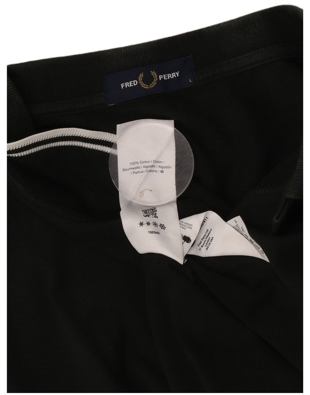 Camisa polo masculina Fred Perry grande algodão cáqui