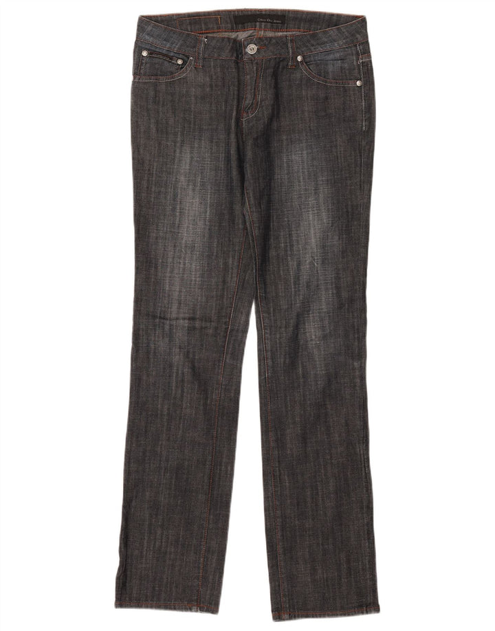 Calça jeans feminina Calvin Klein cintura baixa reta W31 L31 azul marinho