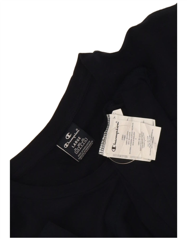Camiseta masculina Champion grande algodão azul marinho