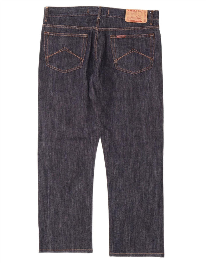 CARRERA Mens 710 Regular Straight Jeans W36 L30 Navy Blue Cotton