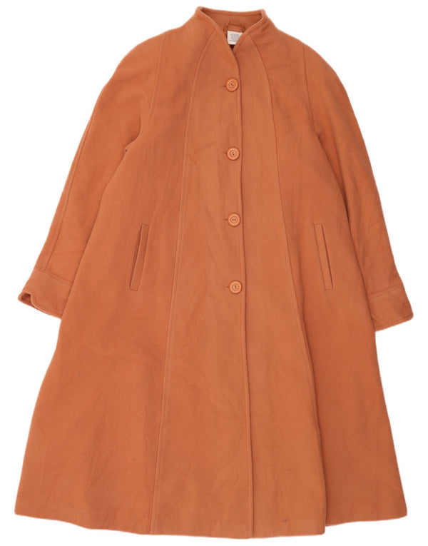Sobretudo feminino VINTAGE oversized EU 44 XL laranja nova lã