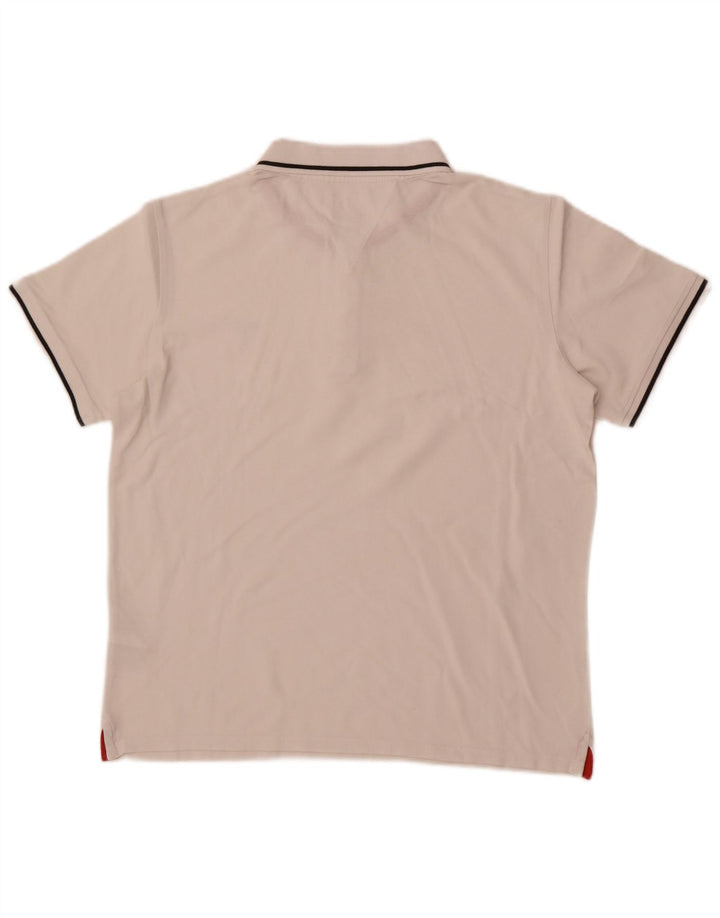 Camisa polo masculina Guess de algodão branco médio