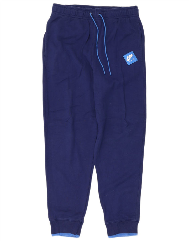 Calça de treino masculina Jordan Joggers médio azul algodão
