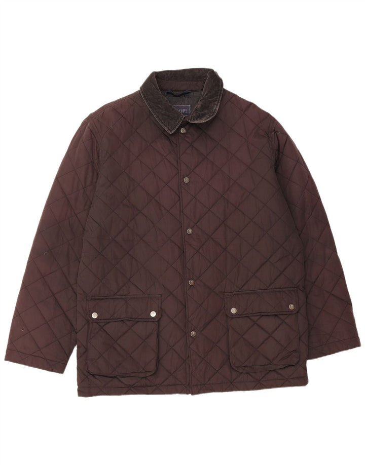 Jaqueta acolchoada masculina JOOP IT 52 XL poliéster marrom