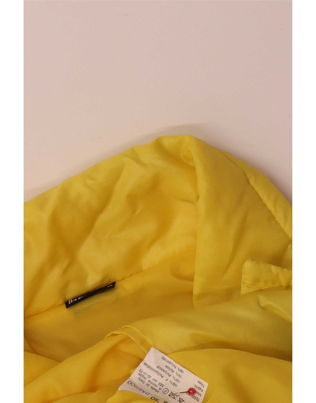 Jaqueta bomber masculina vintage IT 48 poliamida colorblock amarelo médio