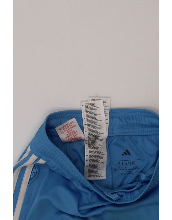 Shorts esportivos Adidas meninos 9-10 anos azul poliéster