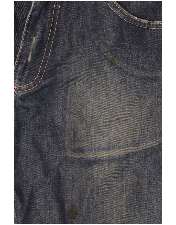 Daniele Alessandrini Calça jeans reta feminina W31 L33 azul algodão