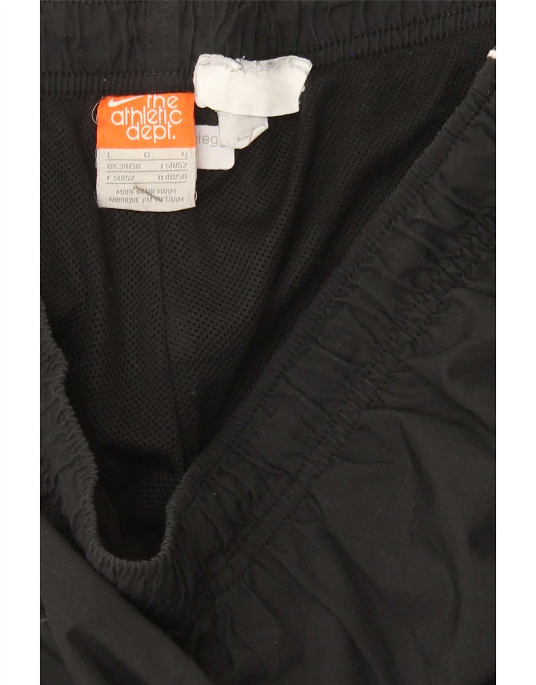 Calça de treino masculina Nike UK 34/36 grande poliéster preto