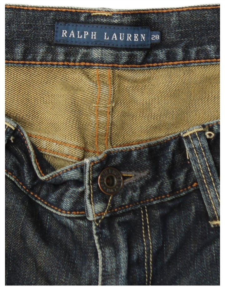 Jeans retos femininos RALPH LAUREN W28 L30 algodão azul