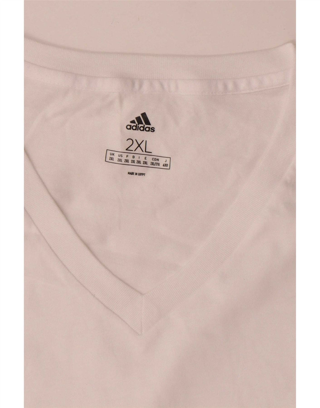 Camiseta masculina Adidas Top 2XL algodão branco
