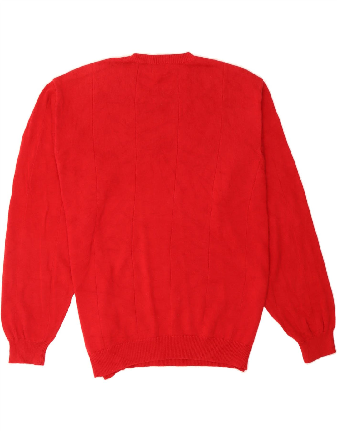 IZOD Mens Crew Neck Jumper Sweater Large Red Cotton Vintage Izod and Second-Hand Izod from Messina Hembry 