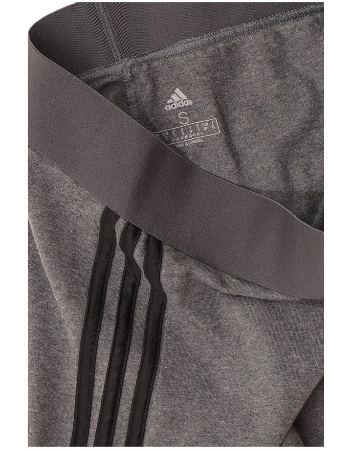 Leggings Adidas Femininas UK 8/10 Pequenas Cinza