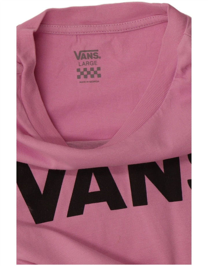 Camiseta VANS Meninas Graphic 12-13 Anos Grande Rosa