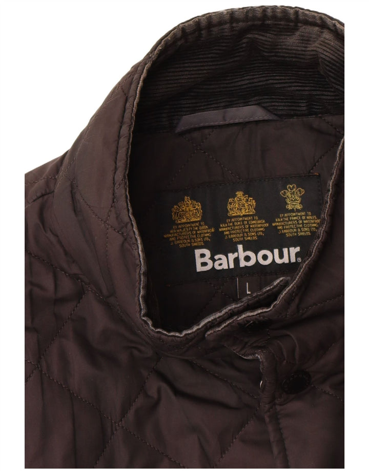 Jaqueta acolchoada masculina Barbour UK 40 grande preta