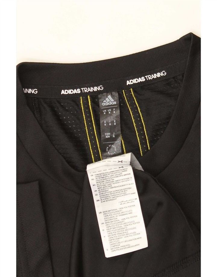 Camiseta Adidas Masculina Aeroready Graphic Top Médio Poliéster Preto