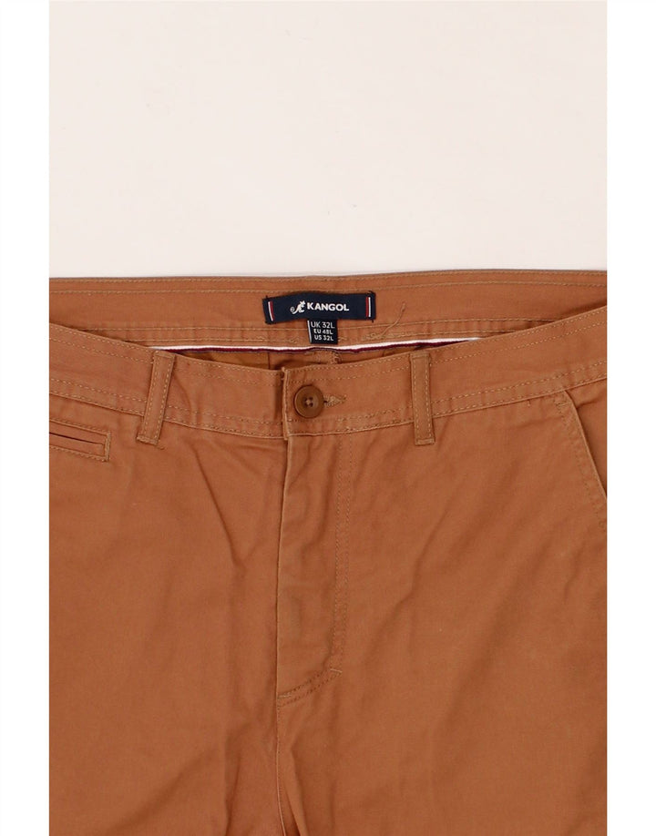 KANGOL Mens Straight Chino Trousers W32 L32 Brown Cotton Vintage Kangol and Second-Hand Kangol from Messina Hembry 