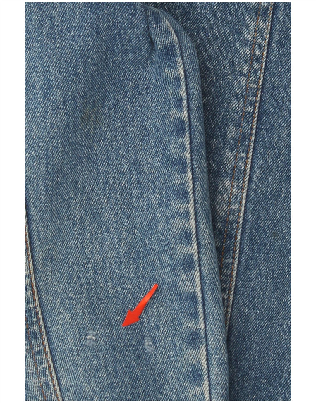 Jaqueta jeans vintage para meninos 14-15 anos azul médio