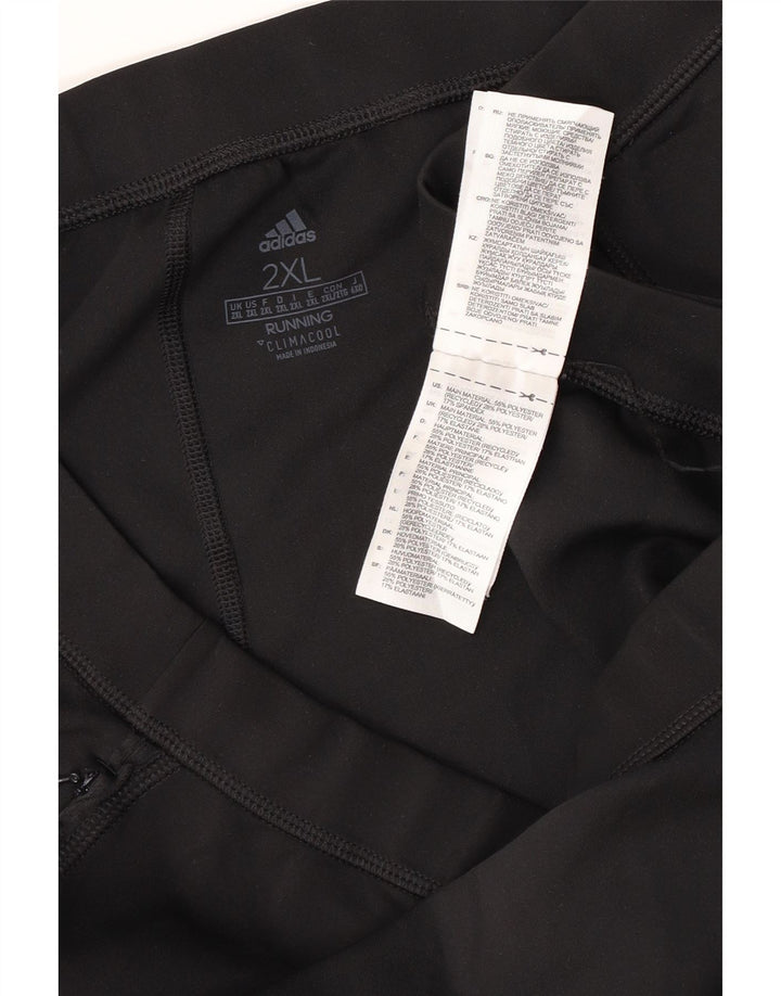 Calças de treino ADIDAS femininas Climacool UK 20 2XL preto poliéster