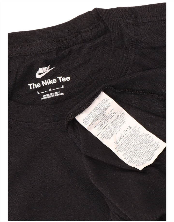 Camiseta masculina Nike grande algodão preto