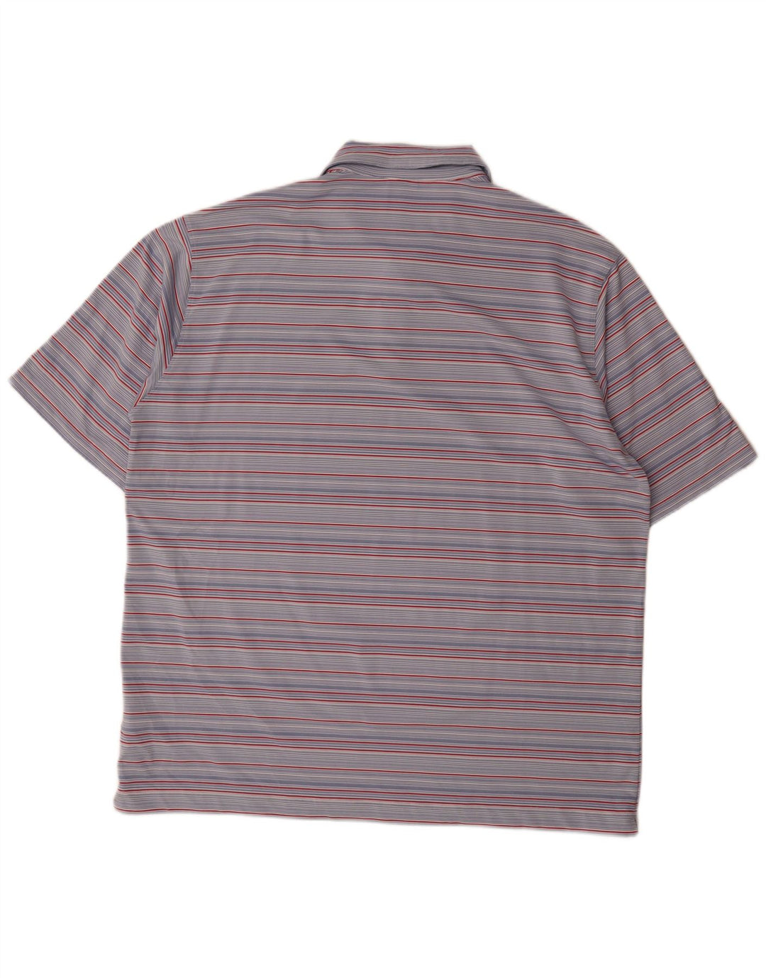 Camisa polo masculina Nike UK 45/47 XL poliéster listrado azul