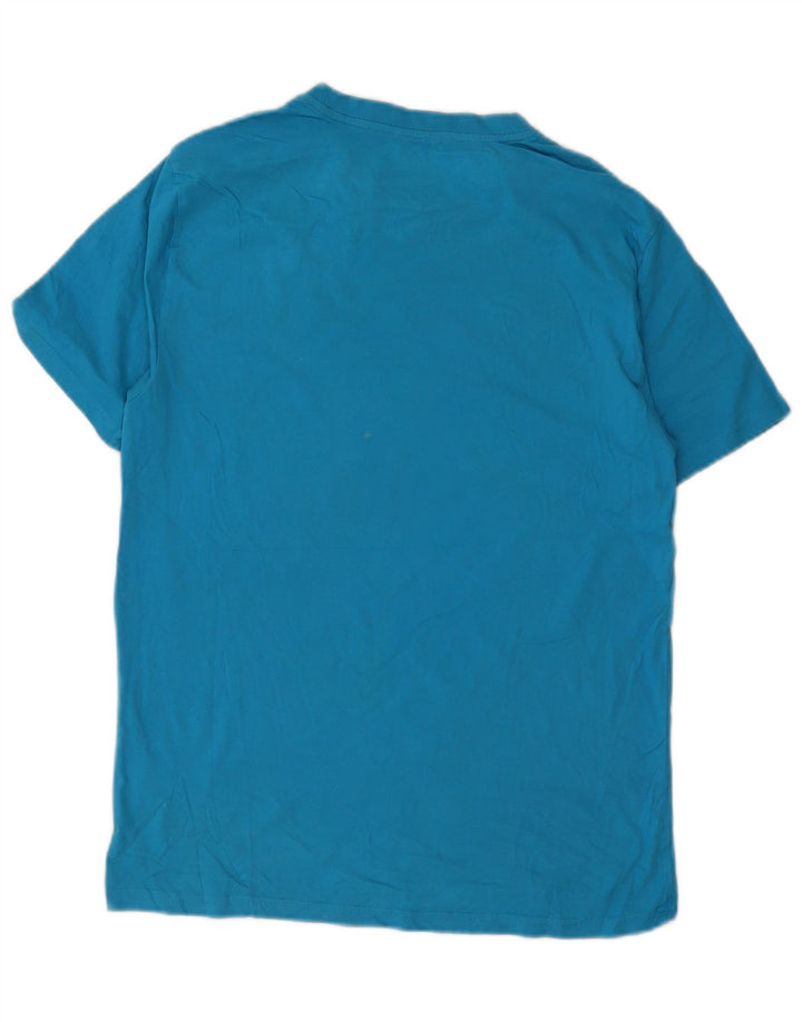 Camiseta masculina Hurley com estampa gráfica azul médio algodão