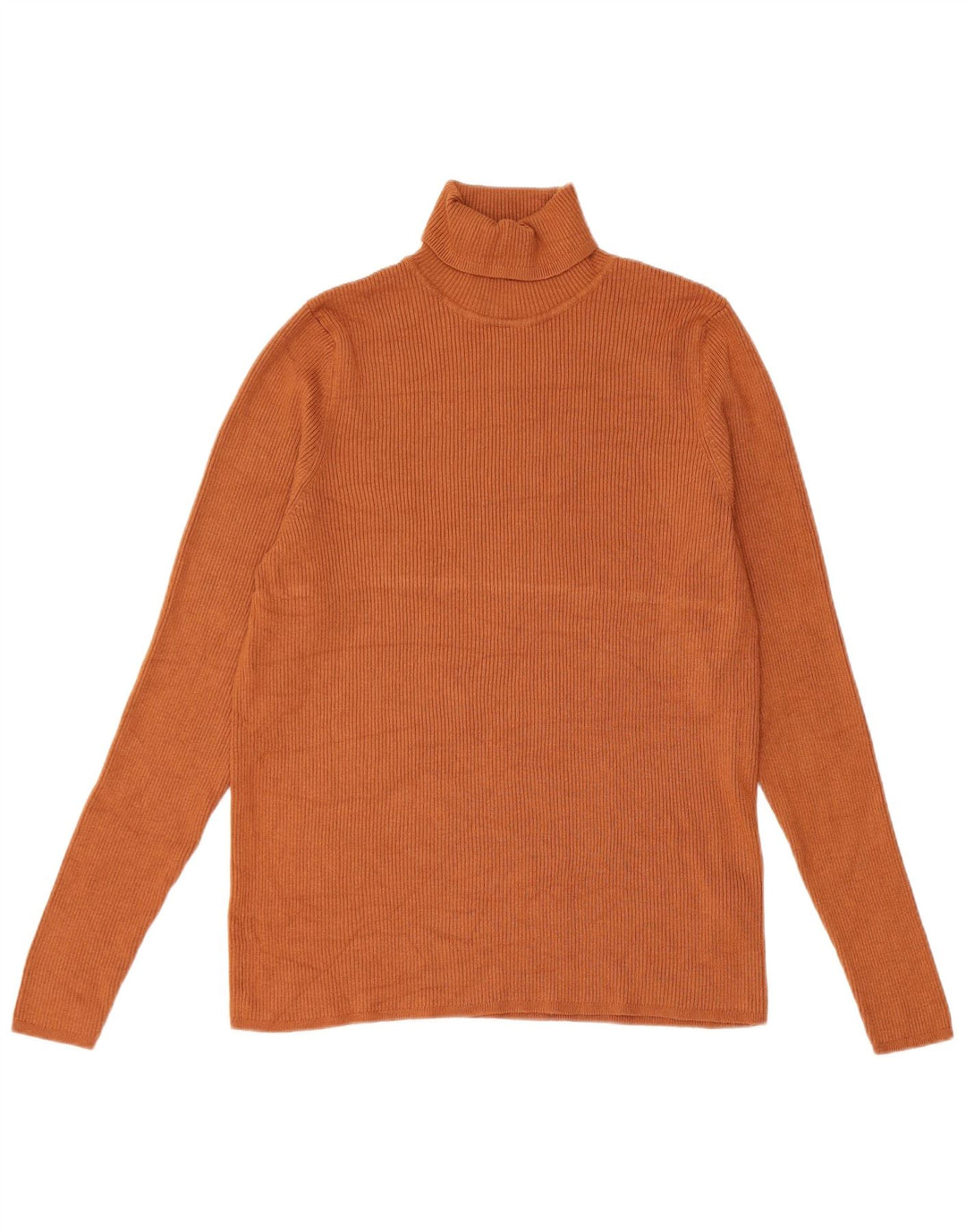 Suéter feminino Marks & Spencer com gola redonda Reino Unido 20 2XL viscose marrom