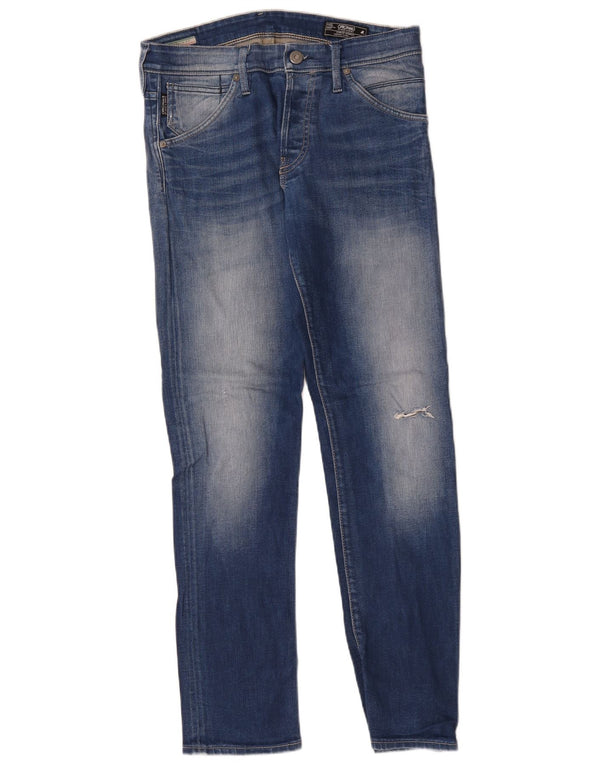 Jack & Jones Mens Slim Jeans W32 L32 Azul Algodão