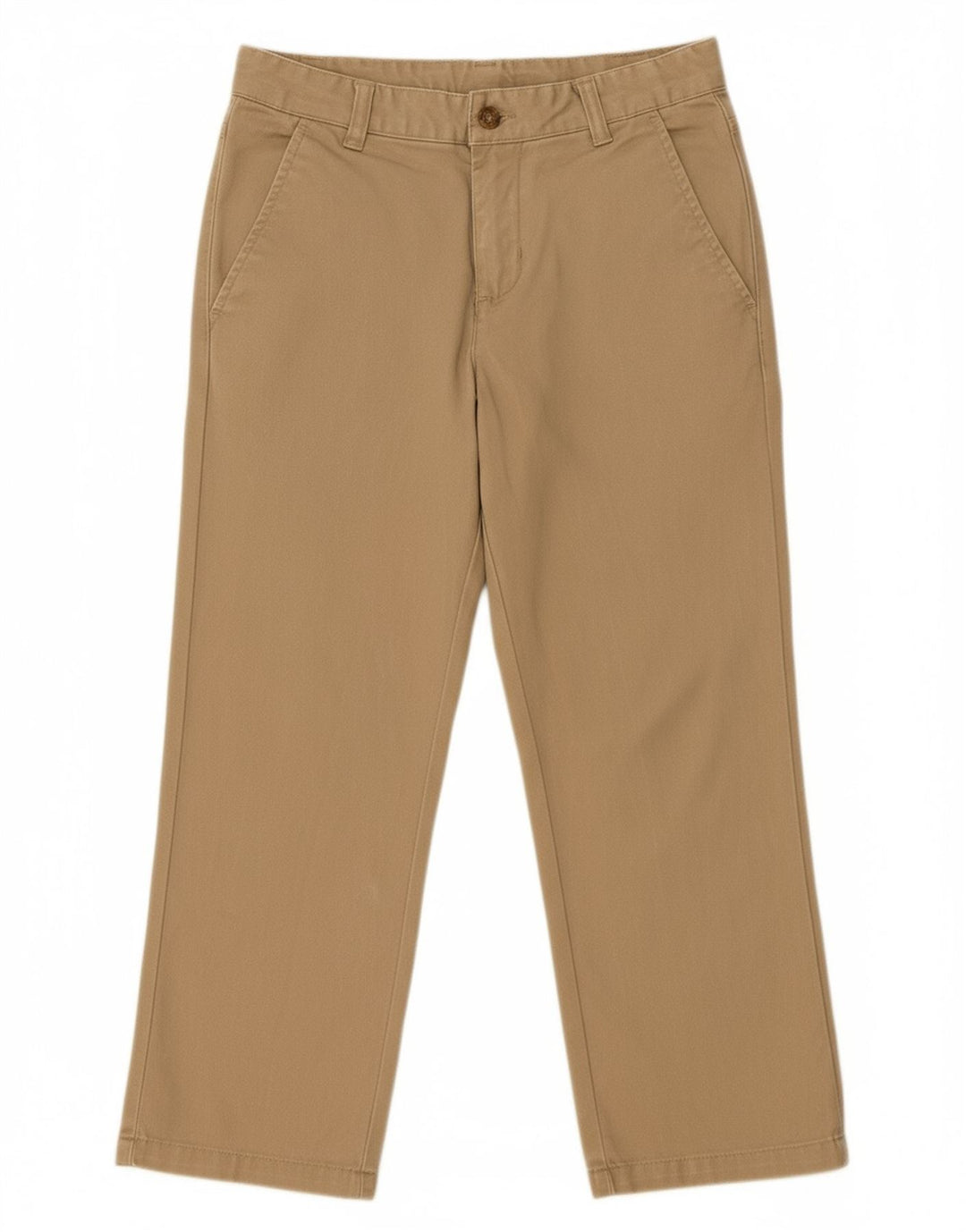 Calça Capri Regular Feminina IZOD EUA 8 Médio W26 L22 Algodão Bege
