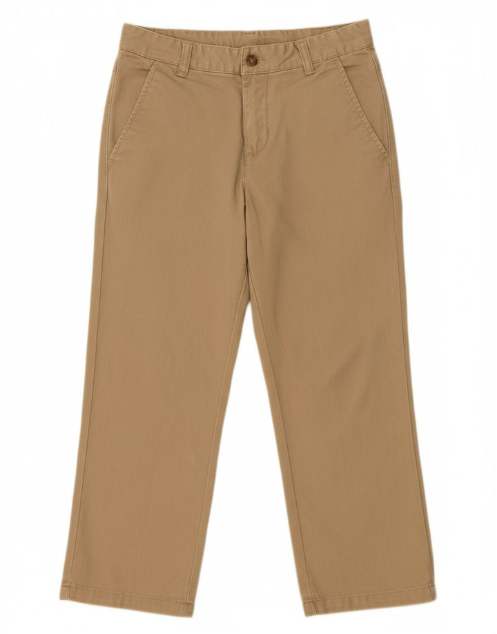 Calça Capri Regular Feminina IZOD EUA 8 Médio W26 L22 Algodão Bege