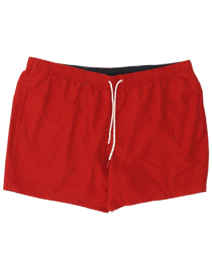 Shorts de natação masculino Marks & Spencer 3XL poliéster vermelho