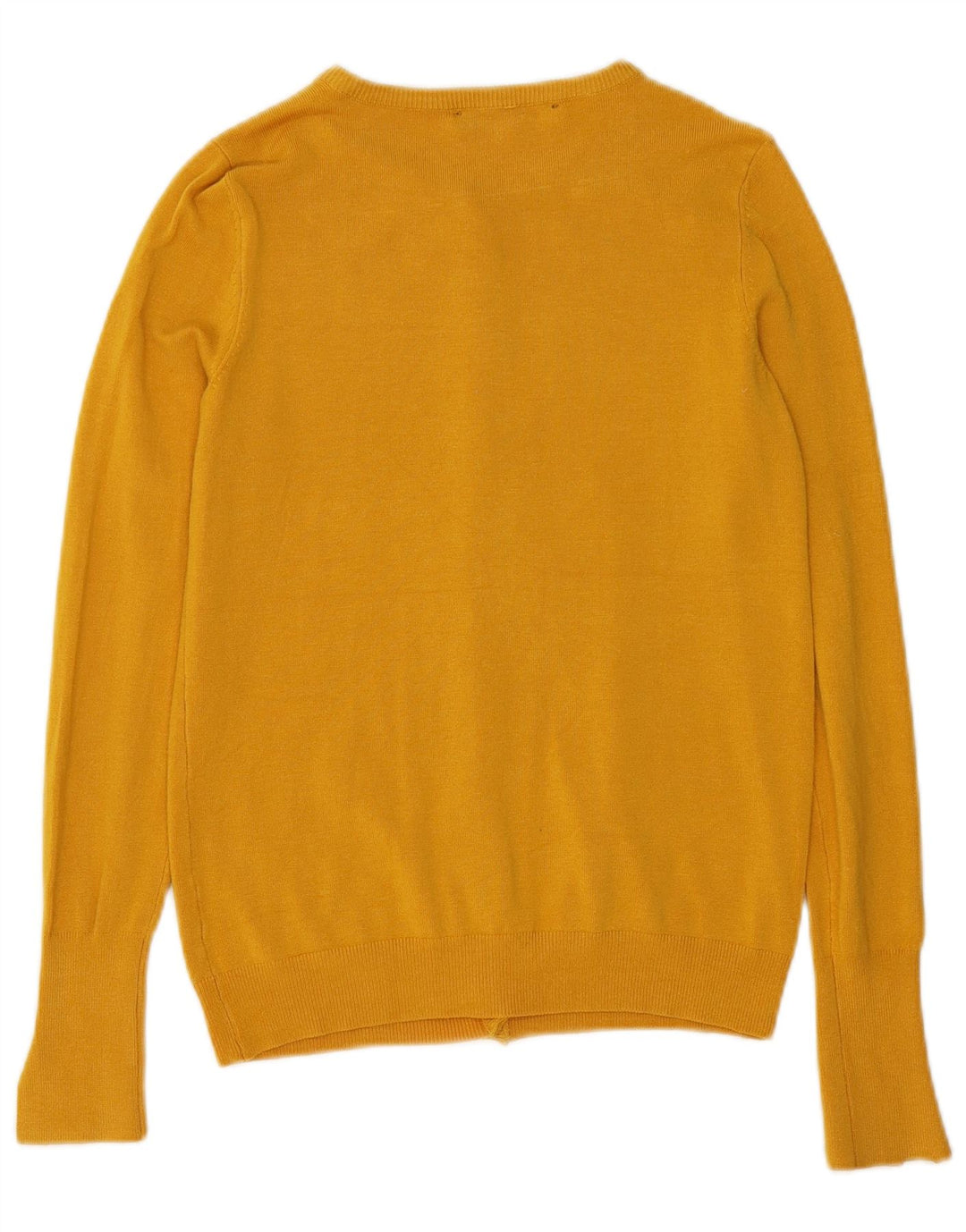 Suéter cardigã feminino ZARA Reino Unido 10 pequeno amarelo