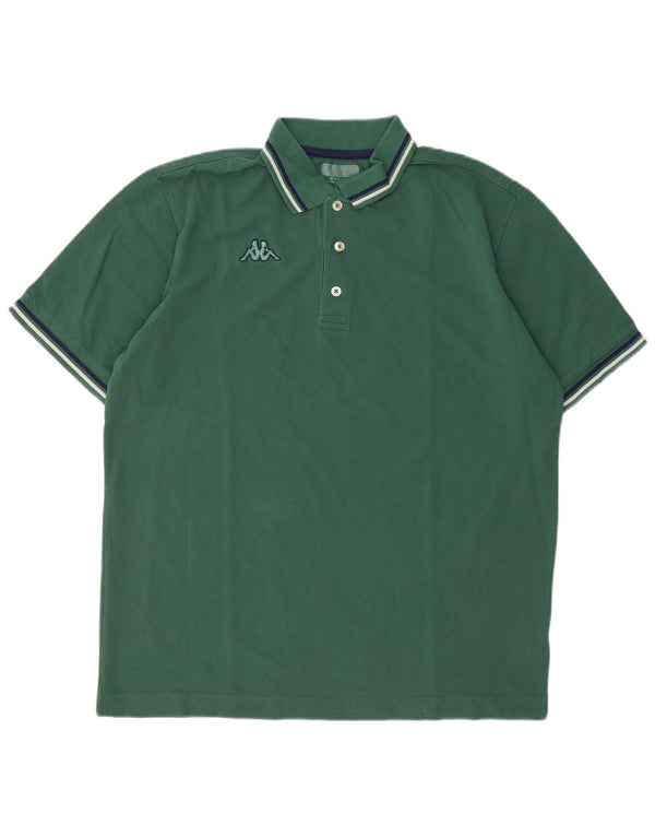 Camisa polo masculina Kappa XL algodão verde