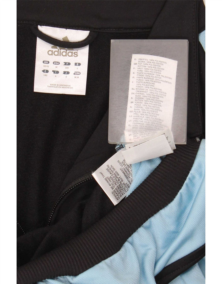 Adidas Mens Tracksuit Top Jacket UK 40/42 Medium Black Colourblock