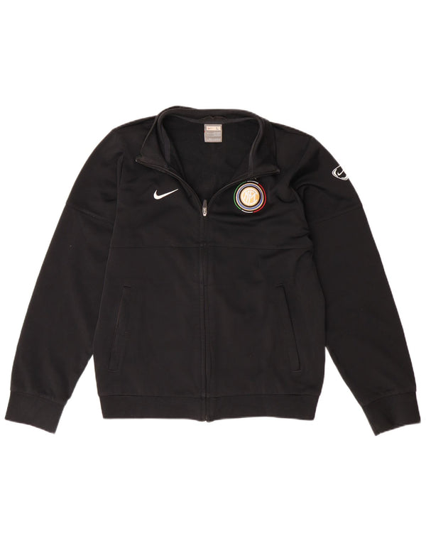 NIKE Boys Inter Milan Tracksuit Top Jacket 12-13 Anos Preto Poliéster