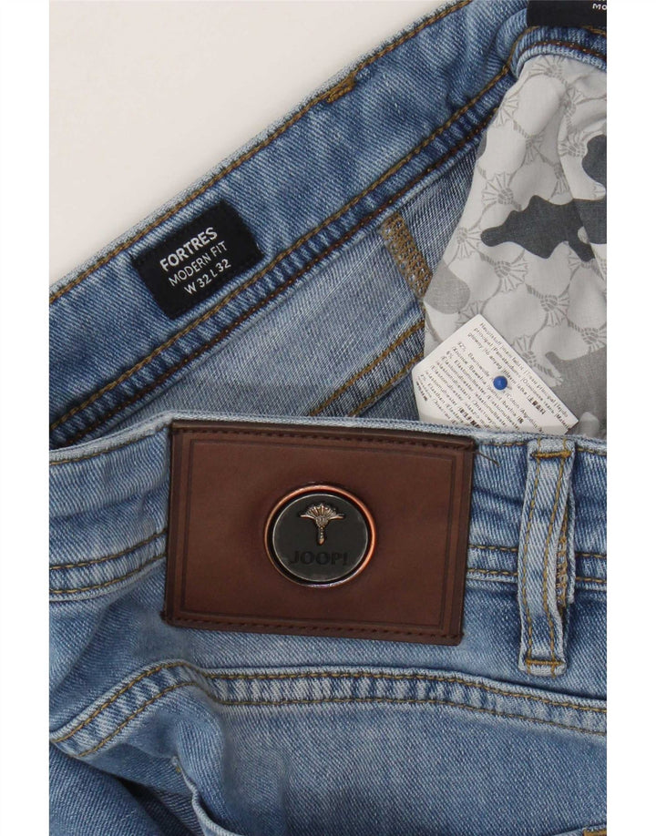 Joop Calça Jeans Feminina Modern Fit Slim W32 L32 Azul Algodão