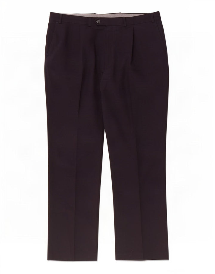Calça masculina Marks & Spencer Pegged Suit W40 L33 Poliéster azul marinho