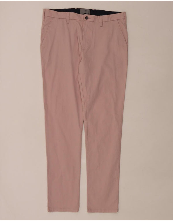 Calça jeans skinny masculina Marks & Spencer W34 L31 algodão rosa