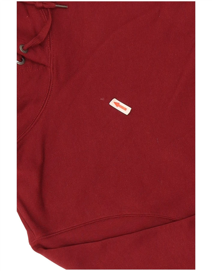 Converse Mens Hoodie Jumper Médio Algodão Borgonha