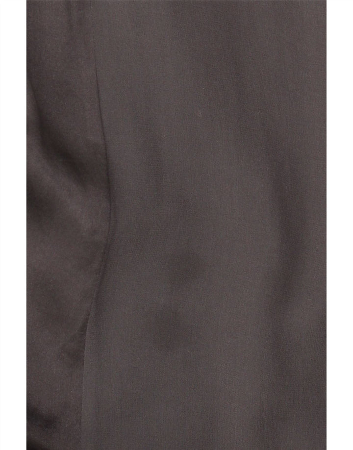 Vestido feminino sem mangas Phase Eight, linha A, Reino Unido 16, seda cinza grande