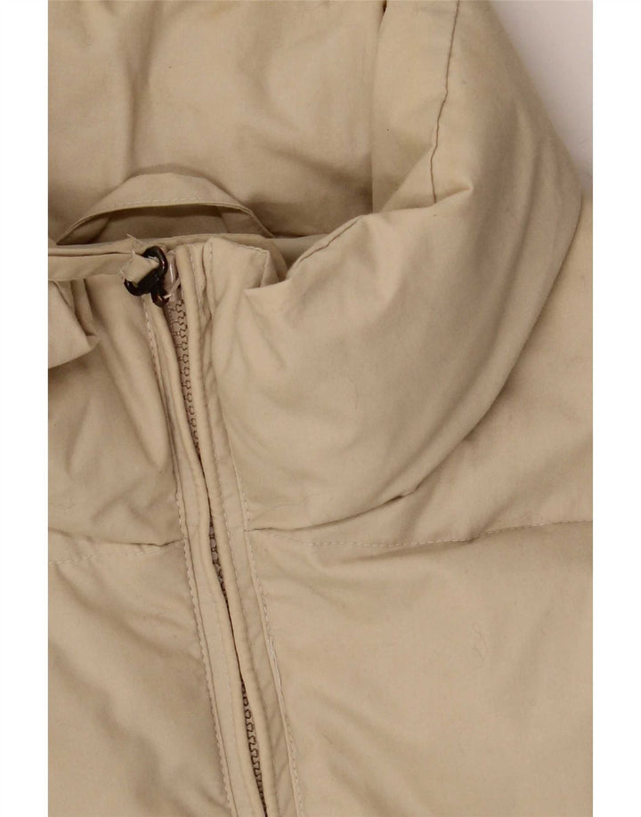 Sergio Tacchini Colete acolchoado masculino UK 42 XL poliéster bege