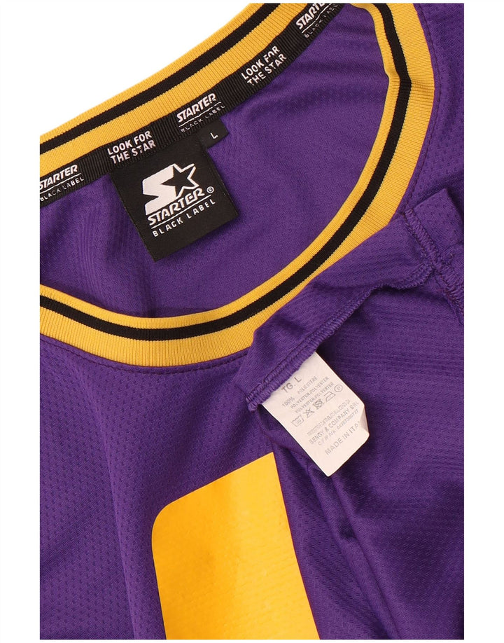 Top colete gráfico masculino STARTER grande poliéster colorido roxo