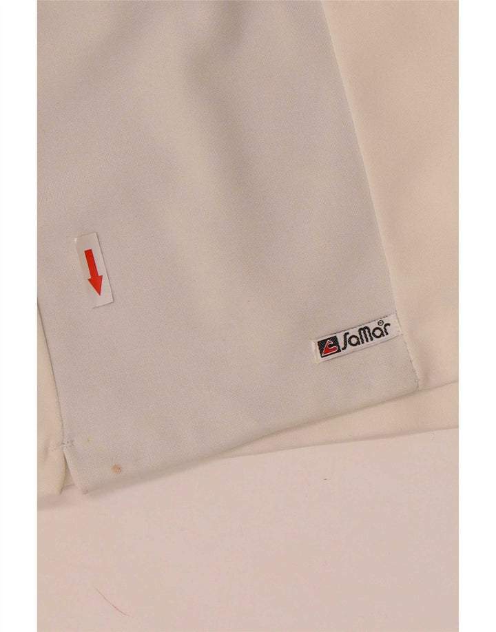 Samar Mens Chino Shorts IT 54 2XL W34 Branco Colourblock Poliéster